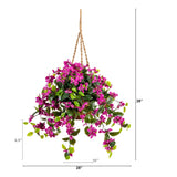 28” Bougainvillea Hanging Basket UV (Indoor/Outdoor)