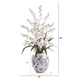 28” Dancing Lady Orchid Artificial Arrangement in Decorative Vase