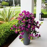 28” UV Resistant Artificial Bougainvillea Hanging Plant (Indoor/Outdoor) - Set of 2