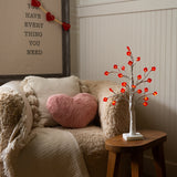2' Pre-Lit Artificial Valentine's Day Twig Tree with 24 Red Heart-Shaped LED Lights