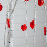2' Pre-Lit Artificial Valentine's Day Willow Tree with 24 Heart Shaped LED Lights