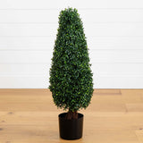 3’ Boxwood Tower Topiary UV Resistant (Indoor/Outdoor)