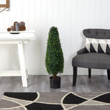 3’ Boxwood Tower Topiary UV Resistant (Indoor/Outdoor)
