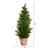 3’ Cedar “Natural Look” Artificial Tree in Decorative Planter
