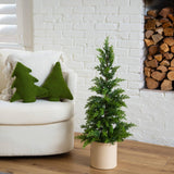 3' Artificial Cypress Topiary Christmas Tree