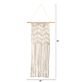 3’ x 1.5’ Boho Woven Macrame Wall Hanging Decor