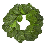 30” Fiddle Leaf Artificial Wreath