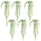 30" UV Resistant Artificial Daisy Hanging Plant (Indoor/Outdoor) - Set of 6