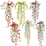 30" UV Resistant Artificial Daisy Hanging Plant (Indoor/Outdoor) - Set of 6