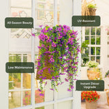 30" UV Resistant Artificial Daisy Hanging Plant (Indoor/Outdoor) - Set of 6