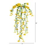30" UV Resistant Artificial Daisy Hanging Plant (Indoor/Outdoor) - Set of 6