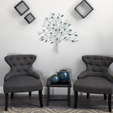30” x 30” Hand-Painted Metal Tree of Life Wall Art Decor