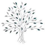 30” x 30” Hand-Painted Metal Tree of Life Wall Art Decor