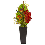 32” Tropical Orchid, Bird of Paradise, and Artichoke Artificial Arrangement