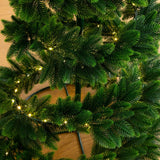 34" UV Resistant Pre-Lit Artificial Spiral Pop Up Christmas Tree with 45 LED Lights and Bow Topper (Indoor/Outdoor)