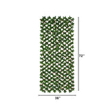 36” x 72" UV Resistant Artificial Gardenia Expandable Privacy Fence Screen (Indoor/Outdoor)