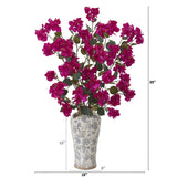 39” Bougainvillea Artificial Arrangement in Decorative Vase