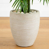 4’ Areca Palm Artificial Tree in Sand Colored Planter