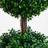 4’ Artificial Triple Ball Boxwood Topiary Tree (Indoor/Outdoor)