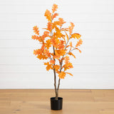 4' Artificial Autumn Oak Tree