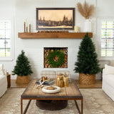 4' Artificial Green Pampas Grass Christmas Tree