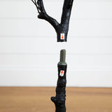 4' Artificial Halloween Black Eucalyptus Tree
