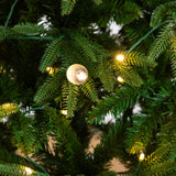 4' Pre-Lit Artificial Luxembourg Pine Christmas Tree with 120 Multicolored Traditional Bulb LED Lights