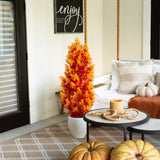 4' UV Resistant Autumn Artificial Fall Cedar Tree (Indoor/Outdoor)