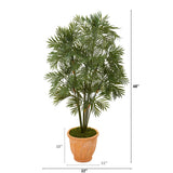 4’ Parlor Palm Artificial Tree in Terra-Cotta Planter