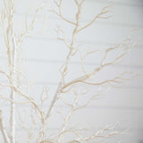 4’ Pre-Lit Artificial White Twig Tree with 160 Warm White LED Lights