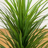 4’ UV Resistant Artificial Grass Plant in White Decorative Planter (Indoor/Outdoor)