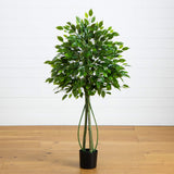 4.5-ft UV Resistant Artificial Ficus Tree (Indoor/Outdoor)