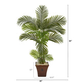 5’ Areca Palm Artificial Tree in Brown Planter