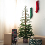 5’ Artificial Woodland Fir Christmas Tree in Decorative Planter