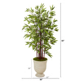 5’ Bamboo Artificial Tree in Decorative Urn
