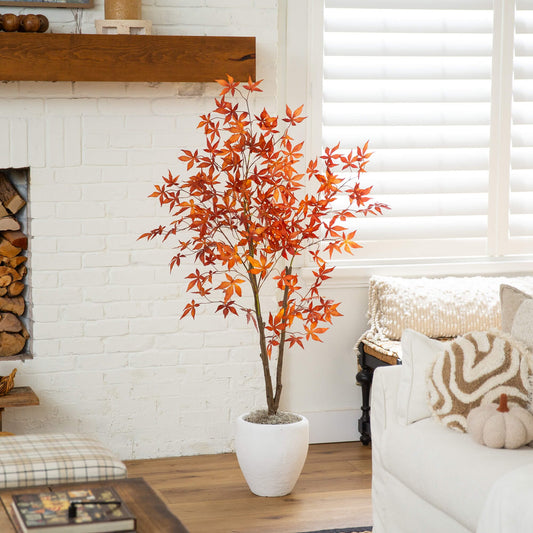 5' Autumn Japanese Maple Artificial Fall Tree