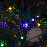 5’ Pre-Lit Artificial Park City Pine Christmas Tree with 200 Multicolored LED Dewdrop Lights