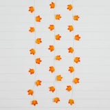 5' Pre-Lit Autumn Maple Leaf Artificial Fall Garland with 10 Warm White LED String Lights - Set of 3