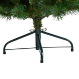 5’ Slim West Virginia Mountain Pine Christmas Tree with 200 Clear Lights and 467 Bendable Branches