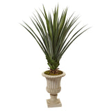 5’ Spiked Agave Artificial Plant in Decorative Urn