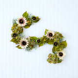 5’ White Sunflower and Hydrangea Artificial Garland