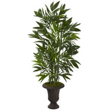50” Bamboo Palm Artificial Tree in Charcoal Urn