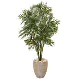 50” Parlor Palm Artificial Tree in Sand Colored Planter
