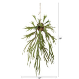 50” Staghorn Artificial Hanging Plant