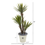 53” Yucca Artificial Tree in Decorative Planter
