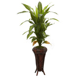 57” Dracaena w/Stand Silk Plant (Real Touch)