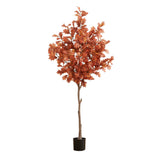 6’ Autumn Oak Artificial Fall Tree