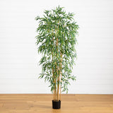 6' Fancy Style Slim Bamboo Silk Tree