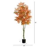 6' Autumn Sumac Artificial Fall Tree