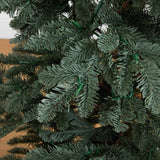 6' Pre-Lit Artificial Pine Christmas Tree in Round Black Decorative Planter with 60 Warm White LED Lights